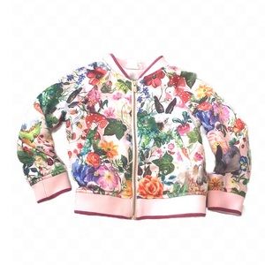 Nathalie Lete x H&M satin full zip jacket 2-3 years